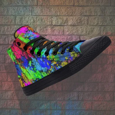 Colorful High-top Canvas Shoes
